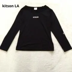 kitson LA 長袖 カットソー ブラック M ロゴプリント シンプルのサムネイル