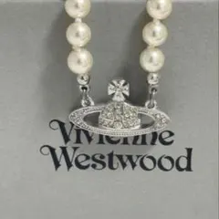 VivienneWestwood パールチョーカーネックレス シルバー×ホワイト
