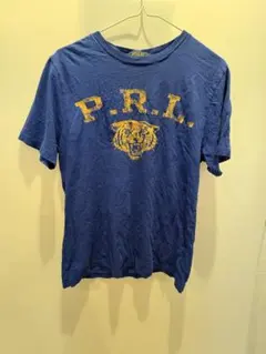 【人気配色】ポロ ラルフローレン Tシャツ 紺×黄 ポニー刺繍 L相当