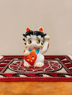 ベティブープ 招き猫 フィギュア 約16cm フィギュア ベティちゃん 陶器