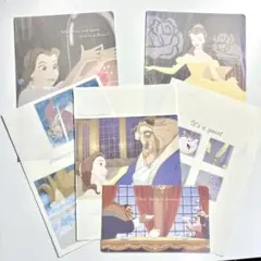 ディズニー　美女と野獣　メモ　６枚　beauty and the beast