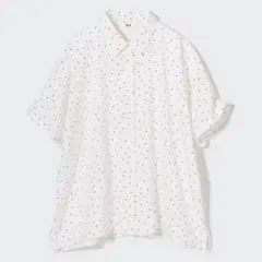 レーヨンプリントブラウス UNIQLO ユニクロ