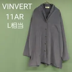 ♡VINVERT バンベール長袖シャツ 11AR L相当グレーレディース♡のサムネイル