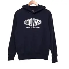 BILLVAN ビルバン　スウェットパーカー　デカロゴ　ネイビー　プルオーバー