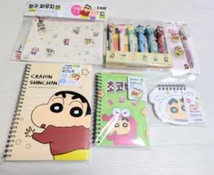 【日本未発売 韓国限定】クレヨンしんちゃんノート ペンセット☆