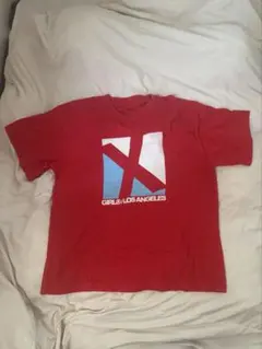 X-girl レッド Tシャツ ロゴプリントのサムネイル