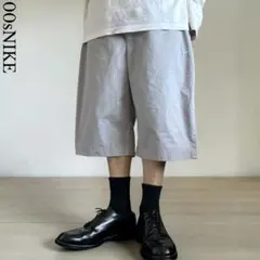 超極太3XL 新品 DOUBLE バギースウェットハーフパンツ 00s ブラック