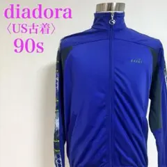 希少　ディアドラ　トラックジャケット 90s レトロ スポーツジャージ 青
