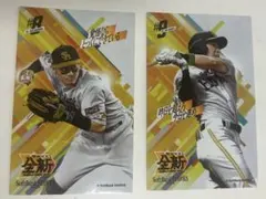 【非売品】福岡ソフトバンクホークス全新 ステッカーセット 牧原大成　柳田悠岐のサムネイル