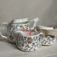 Burleigh Polka Dot & Rose ボウル＆ジャグ 3点セット - メルカリ