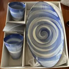 西海陶器　パールシー　フリーカップ　渦巻き模様 食器セット プレート　タンブラーのサムネイル
