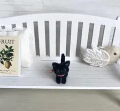 モールアート　黒猫　ミニチュアキャット