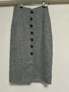 TRUST LADY Ｉライン　タイトスカート グレー