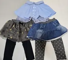 スカートとレギンスのセット