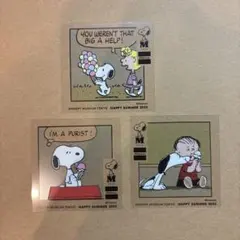 スヌーピーミュージアム ステッカー 3点セット