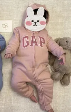 baby GAPロゴ ボア ボディオール