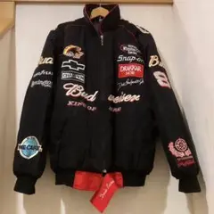 【希少】badweiser レーシングジャケット 古着 SPORT SERVICE BUDWEISER バドワイザー レーシング