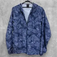 adidas 迷彩パターン フード付きウインドブレーカー Lサイズ