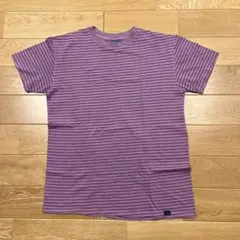 90s 00s usa製 HEARTLAND 紫とオレンジのボーダー柄 tシャツ - メルカリ