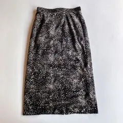 used レトロ モノトーン 総柄スカート 古着 ヴィンテージ vintage