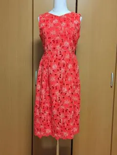 DANAPARIS　花柄刺繍ノースリーブレースワンピースのサムネイル
