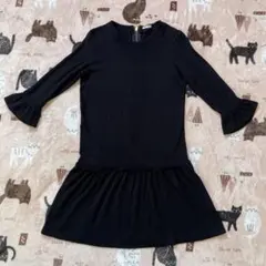 MIU MIU ミュウミュウ カットソー ワンピース 長袖 黒 ブラックのサムネイル