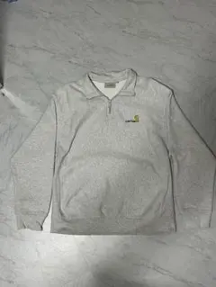 Carhartt ハーフジップ スウェット グレーのサムネイル