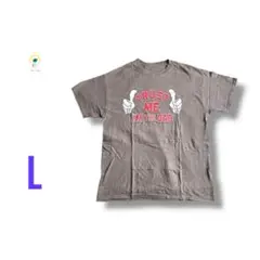 【最終価格】お父さん ユーモア ジョーク プリント 半袖 Tシャツ グレー L