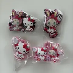 メゾピアノＸハローキティ カプセルラバーマスコット　4個セット