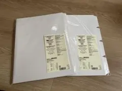 최종 가격 인하 ‼️ 무지 A4용 개별 폴더, 4개 세트, 화이트 그레이, 2개 세트