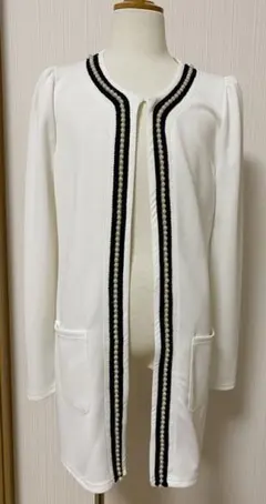 ロングノーカラージャケット