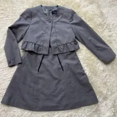 コムサデモード　女の子　ワンピースセットアップ　130A グレー