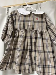 バースデイ　POLOチェック柄ワンピース 90