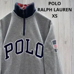 ポロ ラルフローレン ハーフジップ フリース トップス グレー