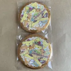 サンリオキャラクターズ　キラキラBIG缶バッジ　ポムポムプリン　2個セット