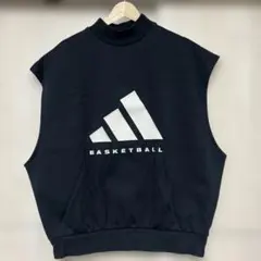 adidas スリーブレス トレーナー ブラック