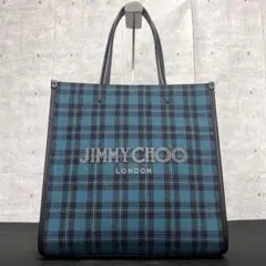 【未使用級】JIMMY CHOO N/S TOTE/M MEN タータンチェックのサムネイル
