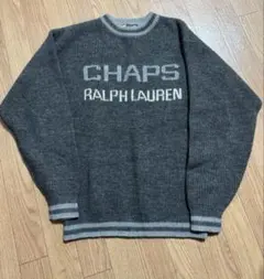 CHAPS Ralph Lauren グレー ニットセーター M