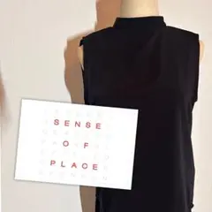 【美品】SENSE OF PLACE ネイビー セットアップパンツスーツ