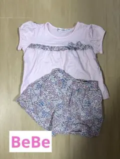 1300→1200 値下げ中！BeBe リバティ柄セットアップ