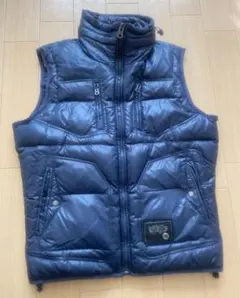 22AW DIESEL ディーゼル ボリューム ダウンベスト ネイビー Lサイズ DIESEL 22AW ボリューム ダウンベスト ネイビー L フード着脱可