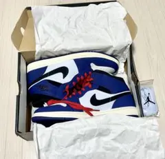 NIKE スニーカー　AJ1 MID DEEP ROYAL BLUE BLACK