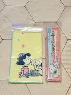 【新品未開封】スヌーピー　ルーシー　ランチクロス　スプーン　お箸