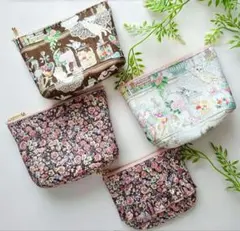 yu様専用〜 ハンドメイド ポーチ 4点 ✿チャイブ22L・22キャビネット