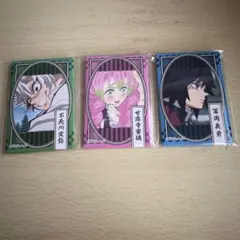 鬼滅の刃　スクエア缶バッチ3個セット