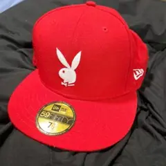 NEWERA Playboy 59FIFTY 赤キャップ