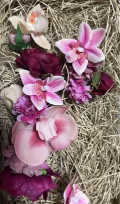 フラワーカフ　フラワーイヤーカフ　イヤーカフ　結婚式　前撮り