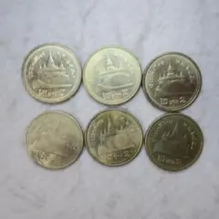 タイ古銭　25サタン　5サタン　2枚セット ガルーダ 2025年最新】タイ王国銀貨の人気アイテム - メルカリ