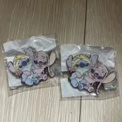 上海 スティッチ ピンバッジ