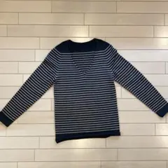 新品未使用YURI PARK カシミヤ手袋 アイボリー・ネイビー ボーダーミトン 新品未使用YURI PARK カシミヤ手袋 アイボリー・ネイビー